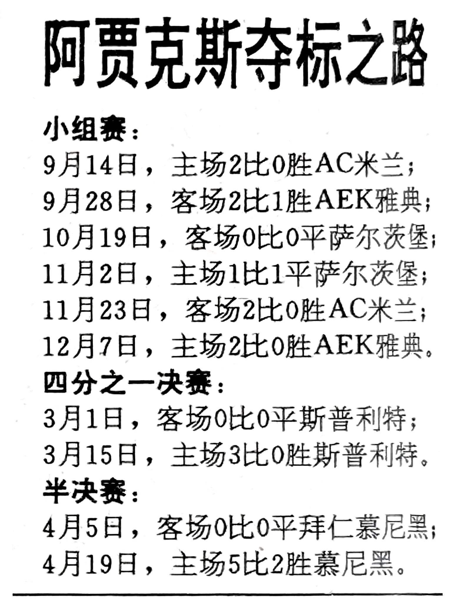 阿贾克斯主场逆转胜利赛欧冠晋级